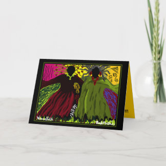 CARTE DE VOEUX FOLKLORIQUE de "FEMMES" par Brenda