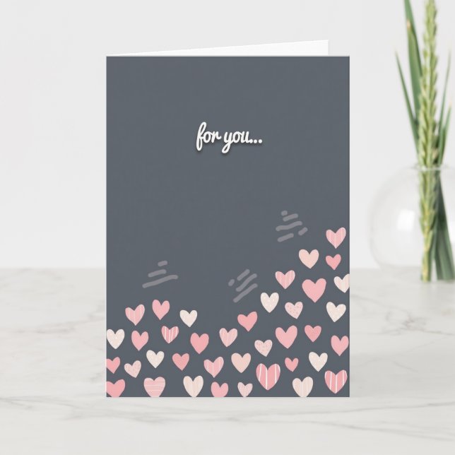 Carte de vœux For You Hearts (Devant)