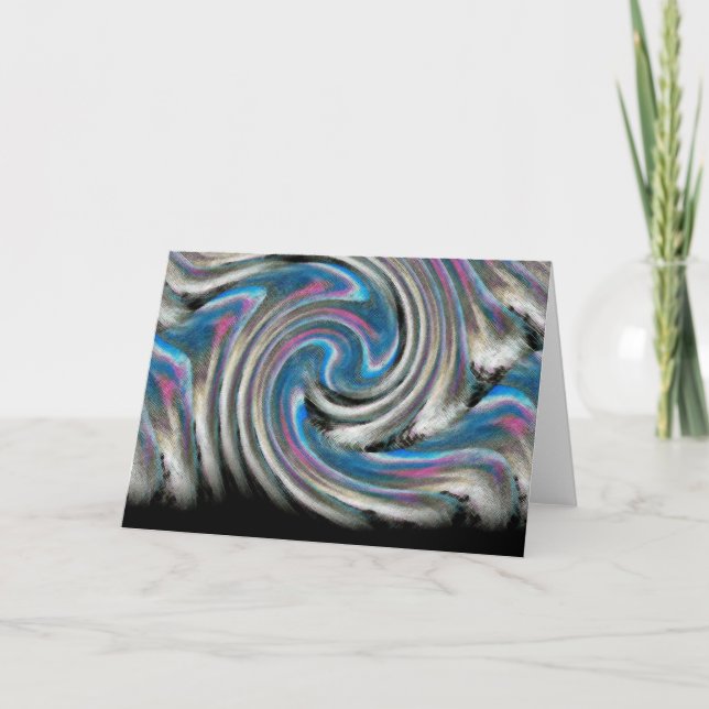 Carte de voeux "Forest Fire Sky" (Devant)