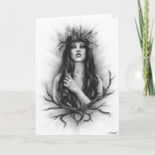 Carte de voeux Foresta Dea Goddess