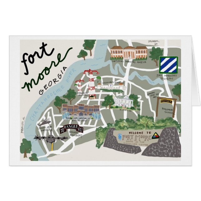 Carte de voeux Fort Moore (Devant Horizontal)