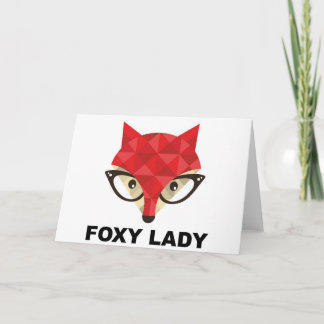 Carte de vœux Foxy Lady