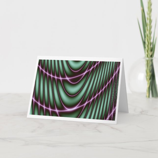 Carte de voeux fractale vide (Devant)