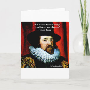 Carte de vœux Francis Bacon & citation célèbre