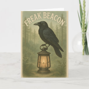 Carte de voeux Freak Beacon Raven