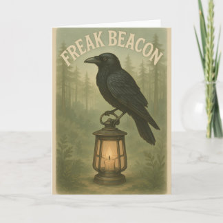 Carte de voeux Freak Beacon Raven
