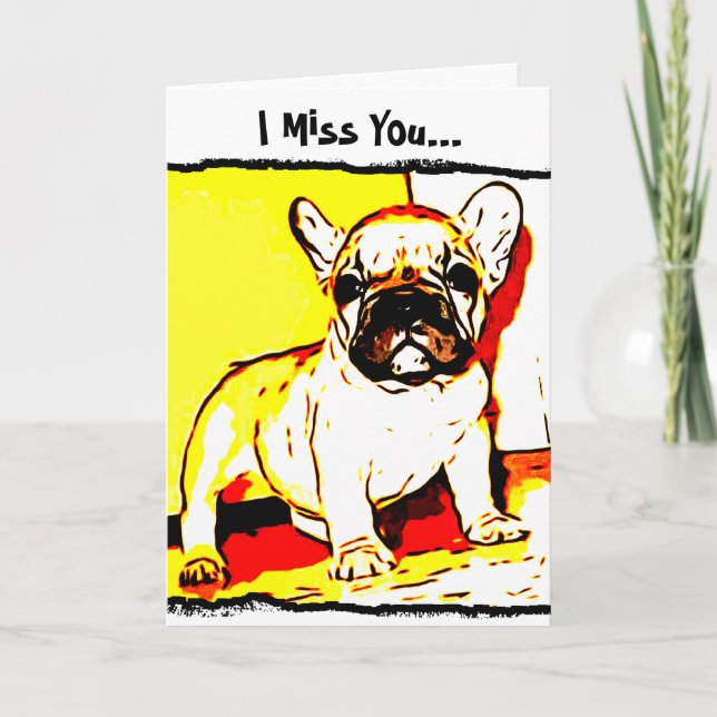 Carte de voeux French Bulldog Art (Devant)