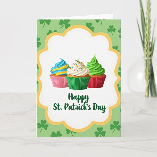 Carte de Vœux Friandise de la Saint-Patrick (Devant)