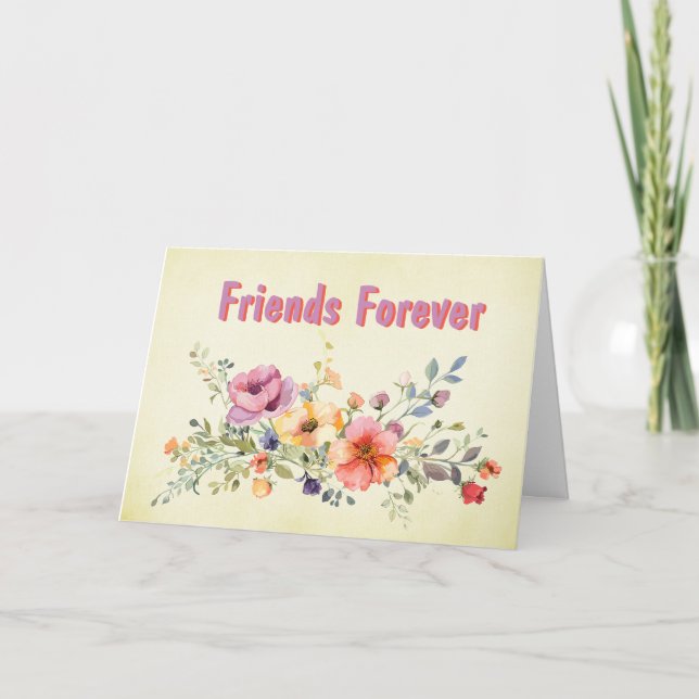 Carte de voeux Friends Forever (Devant)