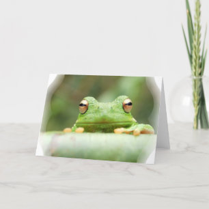 Carte de voeux Frog Eyes