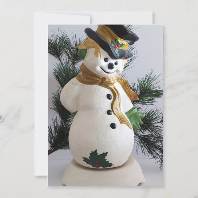 Carte de voeux Frosty Noël (Devant)