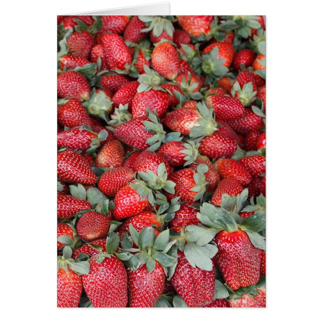 Carte de voeux Fruit fraise (Devant)