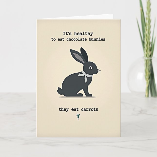 Carte de vœux Funny Bunny (Devant)
