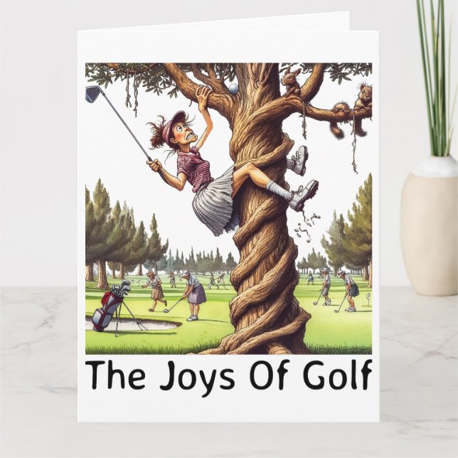 Carte de voeux Funny Golf (Devant)