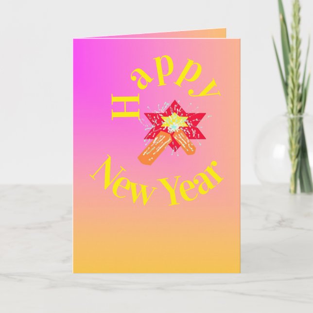 Carte de vœux G : Bonne année . (Devant)