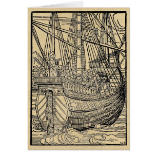 Carte de voeux Galleon Sailing Ship