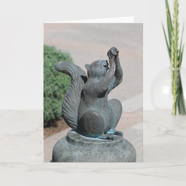Carte de voeux Garden Squirrel (Devant)
