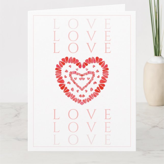 CARTE DE VOEUX GÉANTE AMOUR (Devant)