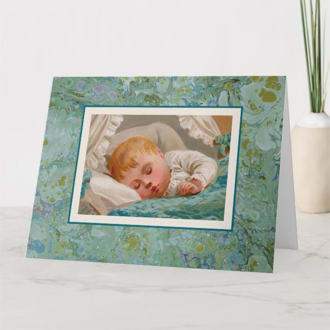 Carte de vœux géante pour bébé adorable (Devant)