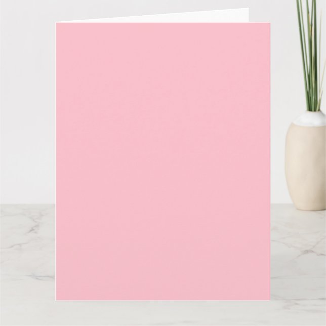 Carte de vœux géante rose (Devant)