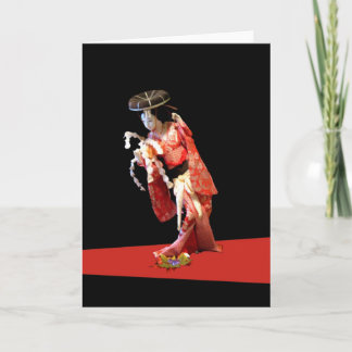 Carte de voeux Geisha
