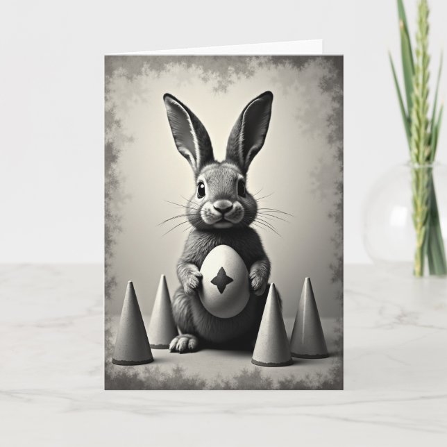 Carte de vœux Gentil Lapin Ami (Devant)