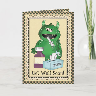 Carte de voeux Get Well Bientôt