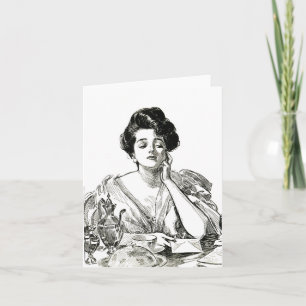 Carte de voeux Gibson Girl