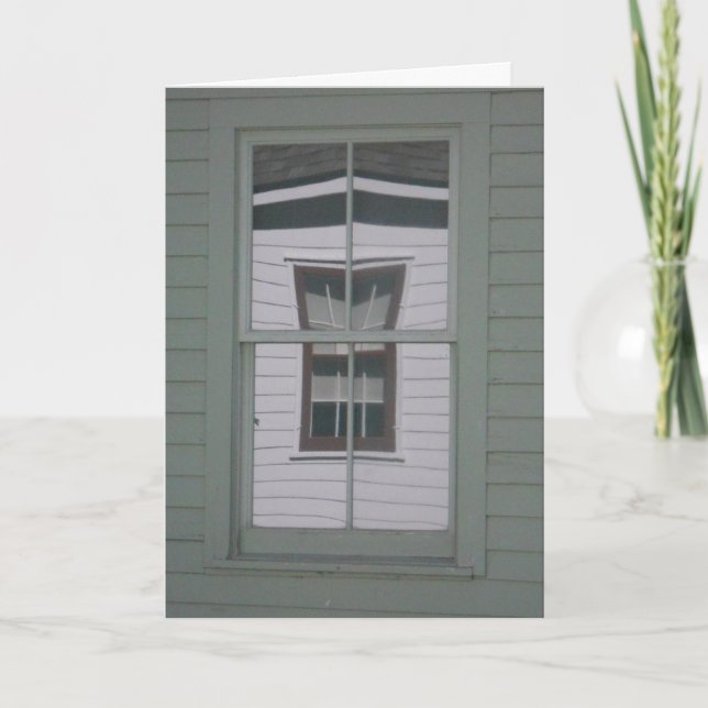 Carte de vœux « Gift Shop & Library Windows » (Devant)