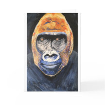 Carte de voeux Ginger gorilla
