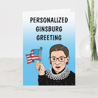 Carte de voeux Ginsburg personnalisée