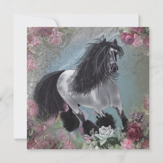 Carte de vœux GipsyVanner1 (Devant)