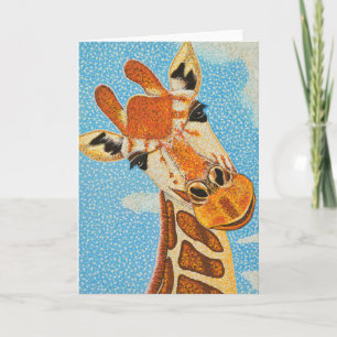 Carte de voeux Giraffe