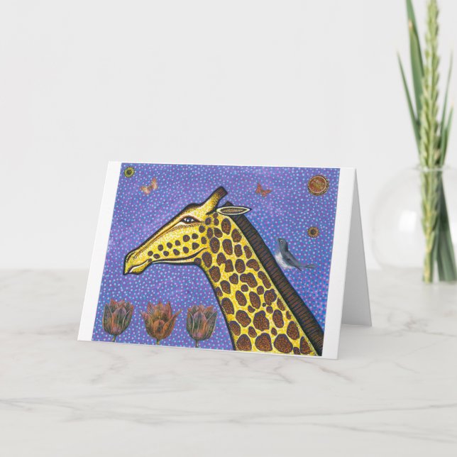 Carte de voeux Giraffe (Devant)