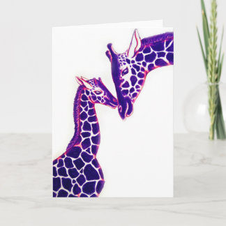Carte de voeux Giraffe