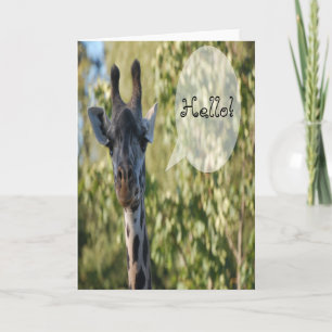 Carte de voeux Giraffe