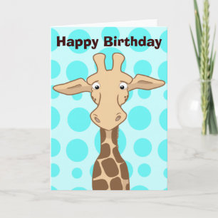 Carte de voeux Giraffe
