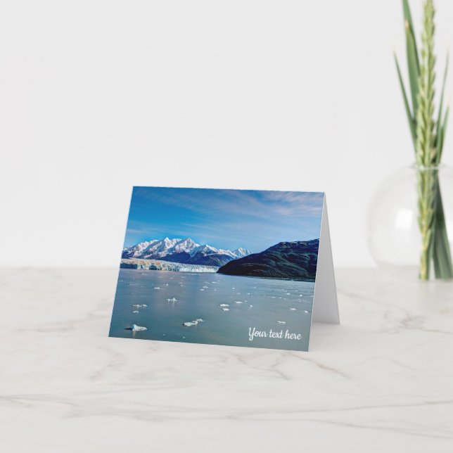 Carte de vœux Glacier Hubbard, Alaska (Devant)