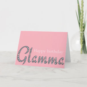Carte de voeux Glamma bling