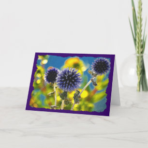 Carte de voeux GLOBE THISTLE