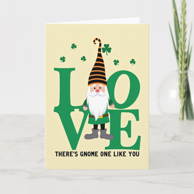 Carte de vœux Gnome Amour (Devant)
