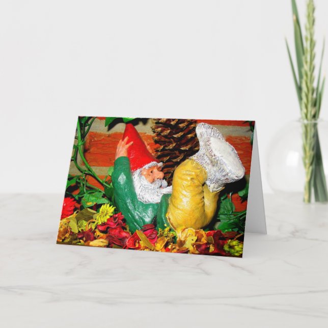 Carte de voeux Gnome Giggles (Devant)