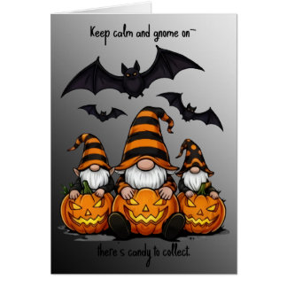 Carte de vœux Gnome Halloween