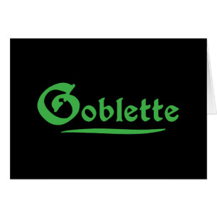 Carte de voeux Goblette