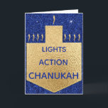 Carte de voeux "Golden Dreidel" avec Enveloppe<br><div class="desc">Carte de voeux "Golden Dreidel" avec enveloppe. Pour personnaliser, supprimez le texte à l'avant et à l'intérieur de la carte et remplacez-le par vos propres messages. Choisissez votre style de police, votre couleur et votre taille préférés. Merci de vous être arrêté et de faire du shopping. Très apprécié ! !...</div>