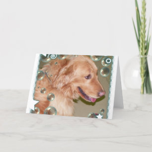 Carte de voeux Golden Retriever