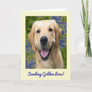 Carte de voeux Golden Retriever