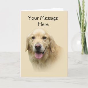Carte de voeux Golden Retriever