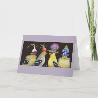 carte de voeux goldfinch
