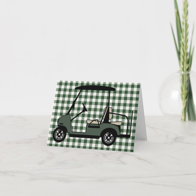 Carte de voeux Golf Cart (Devant)
